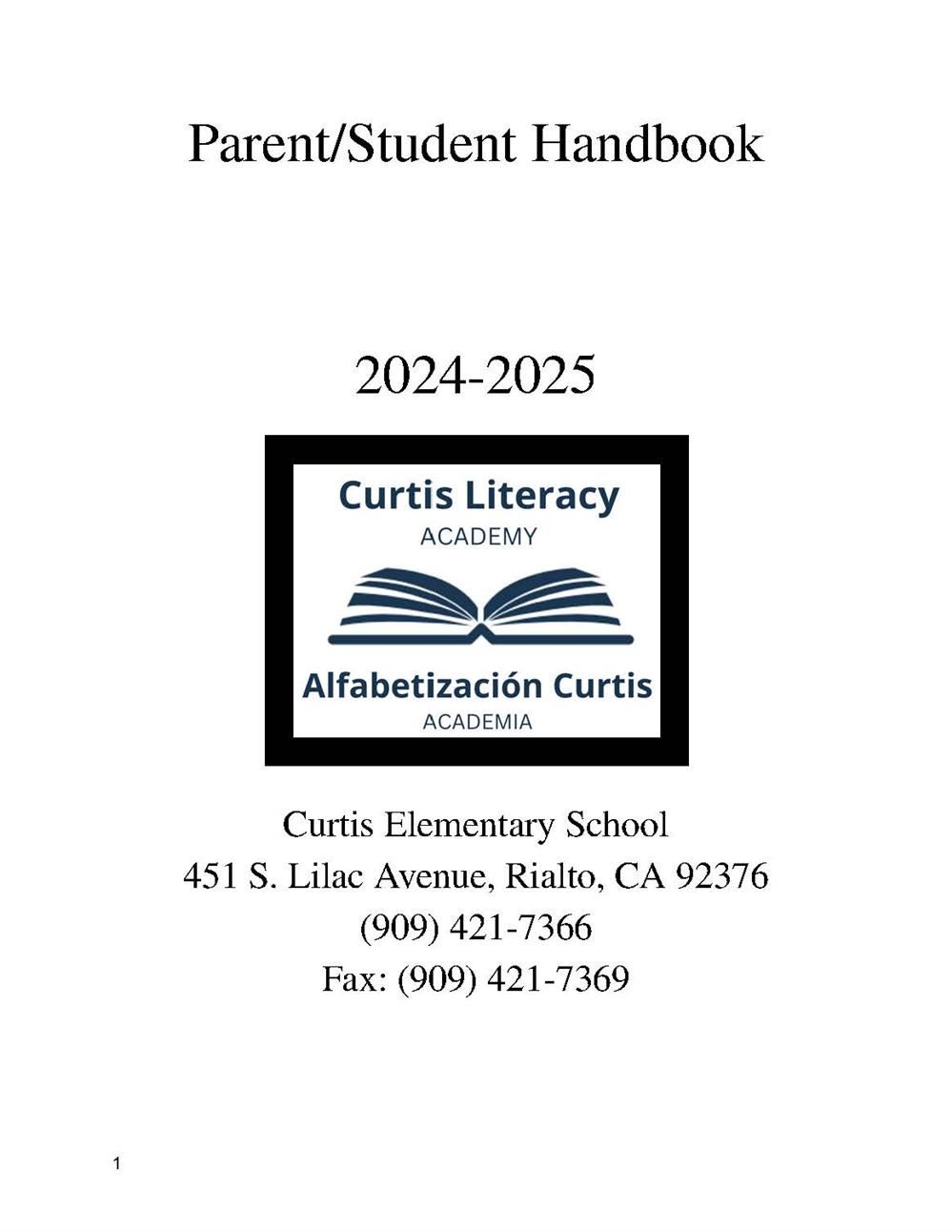  Parent Student Handbook